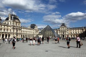 Louvre and Grande Pyramide